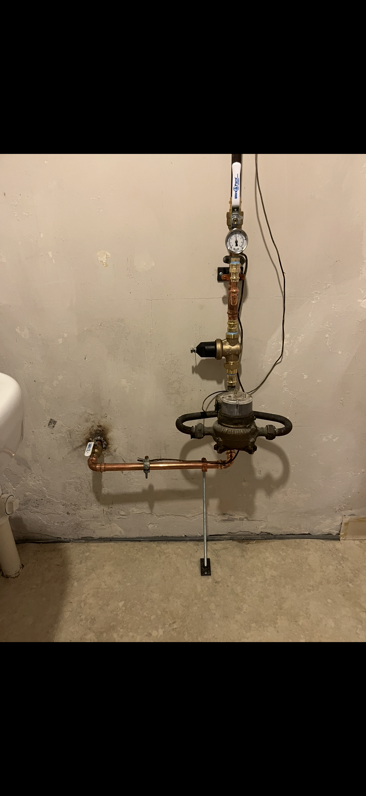 Completed residential plumbing work by Clydesdale Plumbing